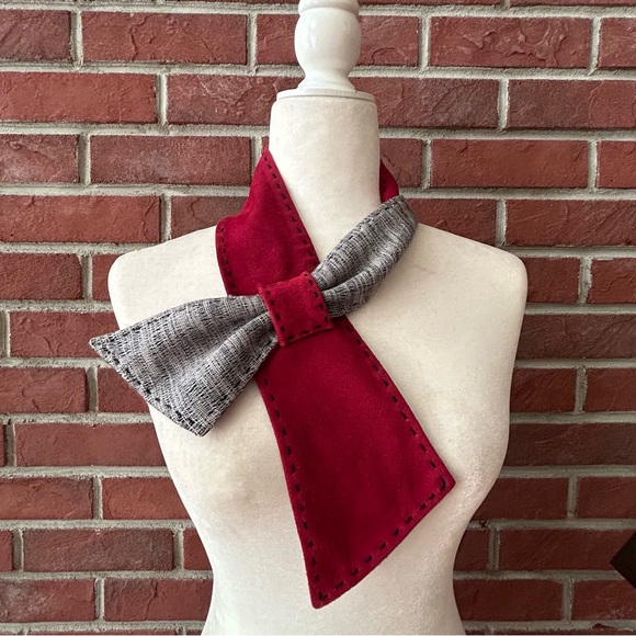 •Bajra Cashmere Silk Suede Reversible Rare Scarf Handmade In Nepal NEW - Picture 14 of 15